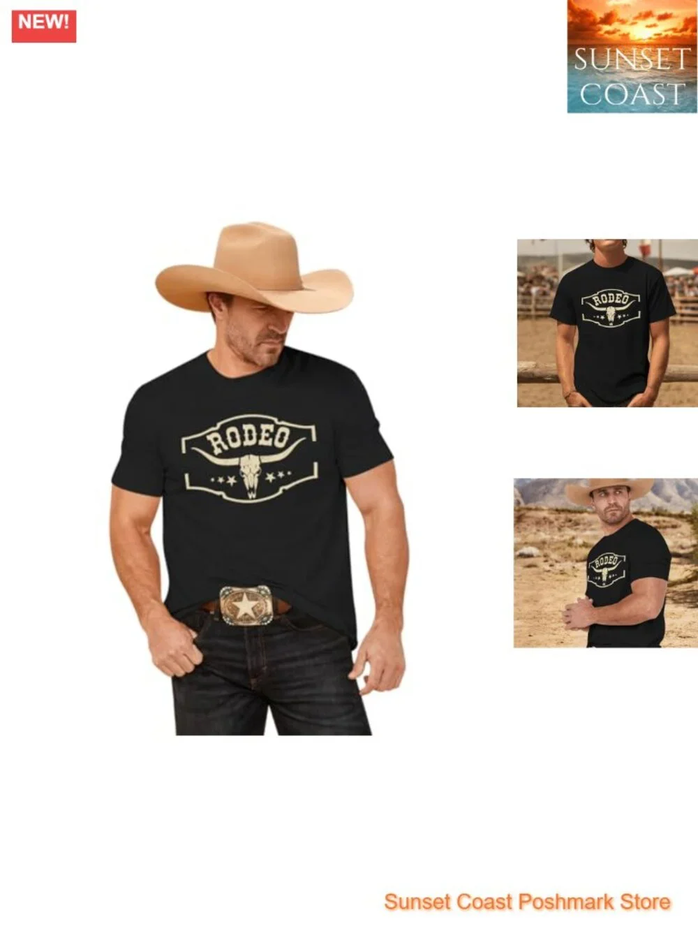 Vintage Cowboy Skull Graphic Tee Western Country Concert T-Shirt